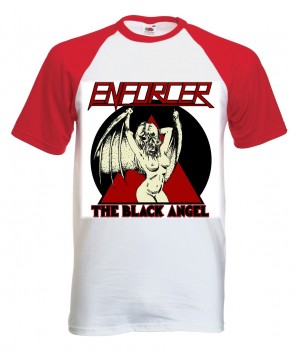 ENFORCER - Black Angel Baseball-Shirt, S