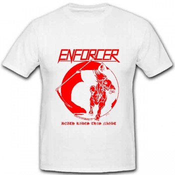 ENFORCER - Death Rides This Night White TS, XL